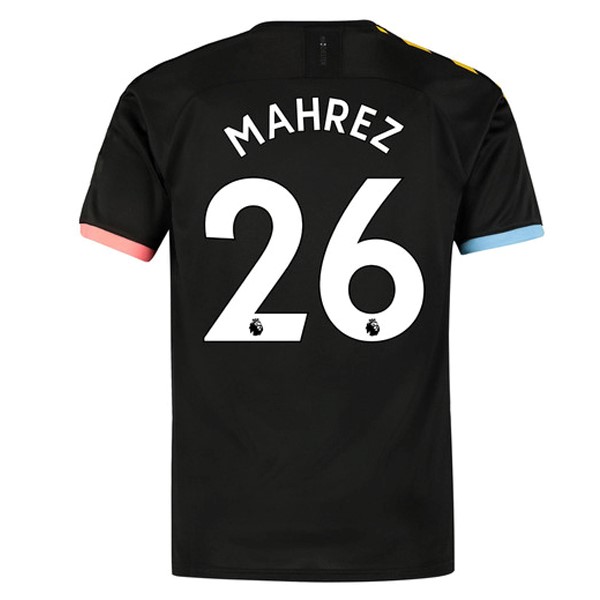 Camiseta Manchester City NO.26 Mahrez Replica Segunda Ropa 2019/20 Negro